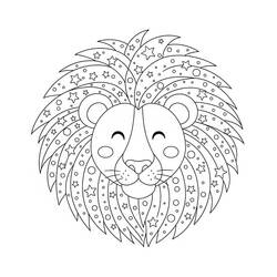 Coloriage Mandalas Lion (Mandalas) #220799 à imprimer et colorier