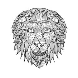 Coloriage Mandalas Lion (Mandalas) #220807 à imprimer et colorier