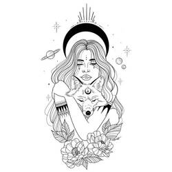 Dessin à colorier: Mandalas Loup (Mandalas) #214317 - Coloriages à Imprimer Gratuits