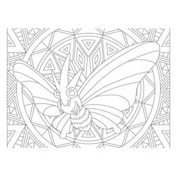 Dessin à colorier: Mandalas Pokémon (Mandalas) #174025 - Coloriages à Imprimer Gratuits
