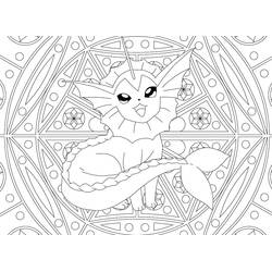 Dessin à colorier: Mandalas Pokémon (Mandalas) #174026 - Coloriages à Imprimer Gratuits