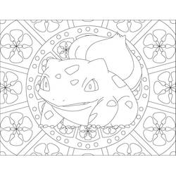 Dessin à colorier: Mandalas Pokémon (Mandalas) #174029 - Coloriages à Imprimer Gratuits