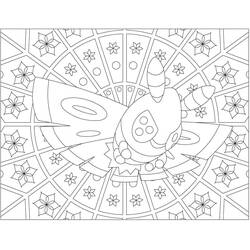 Dessin à colorier: Mandalas Pokémon (Mandalas) #174045 - Coloriages à Imprimer Gratuits
