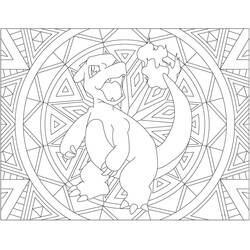 Dessin à colorier: Mandalas Pokémon (Mandalas) #174051 - Coloriages à Imprimer Gratuits