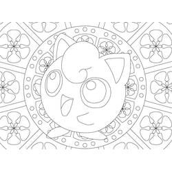 Dessin à colorier: Mandalas Pokémon (Mandalas) #174052 - Coloriages à Imprimer Gratuits