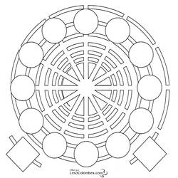 Dessin à colorier: Mandalas pour Enfants (Mandalas) #124121 - Coloriages à Imprimer Gratuits