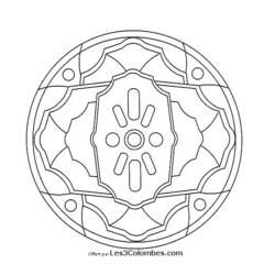 Dessin à colorier: Mandalas pour Enfants (Mandalas) #124148 - Coloriages à Imprimer Gratuits