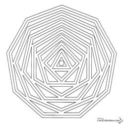 Dessin à colorier: Mandalas pour Enfants (Mandalas) #124164 - Coloriages à Imprimer Gratuits