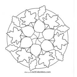 Dessin à colorier: Mandalas pour Enfants (Mandalas) #124165 - Coloriages à Imprimer Gratuits