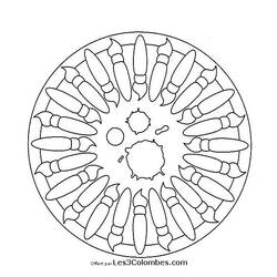 Dessin à colorier: Mandalas pour Enfants (Mandalas) #124180 - Coloriages à Imprimer Gratuits