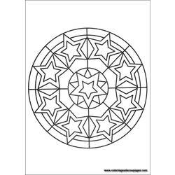 Dessin à colorier: Mandalas pour Enfants (Mandalas) #124182 - Coloriages à Imprimer Gratuits