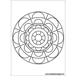 Dessin à colorier: Mandalas pour Enfants (Mandalas) #124218 - Coloriages à Imprimer Gratuits