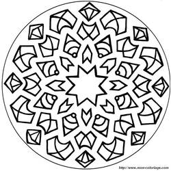 Dessin à colorier: Mandalas pour Enfants (Mandalas) #124248 - Coloriages à Imprimer Gratuits