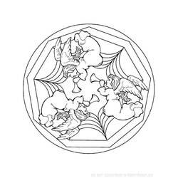 Dessin à colorier: Mandalas pour Enfants (Mandalas) #124264 - Coloriages à Imprimer Gratuits