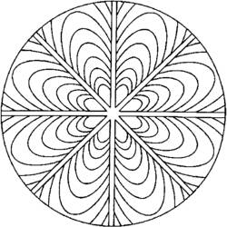 Dessin à colorier: Mandalas pour Enfants (Mandalas) #124281 - Coloriages à Imprimer Gratuits