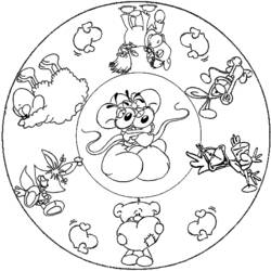 Dessin à colorier: Mandalas pour Enfants (Mandalas) #124306 - Coloriages à Imprimer Gratuits