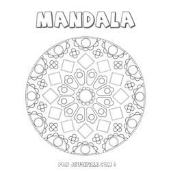 Dessin à colorier: Mandalas pour Enfants (Mandalas) #124350 - Coloriages à Imprimer Gratuits