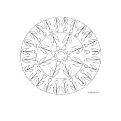 Dessin à colorier: Mandalas pour Enfants (Mandalas) #124373 - Coloriages à Imprimer Gratuits