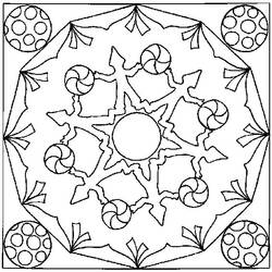 Dessin à colorier: Mandalas pour Enfants (Mandalas) #124385 - Coloriages à Imprimer Gratuits