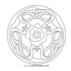 Dessin à colorier: Mandalas pour Enfants (Mandalas) #124449 - Coloriages à Imprimer Gratuits