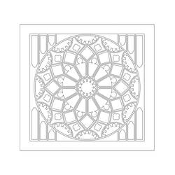 Dessin à colorier: Rosace (Mandalas) #193002 - Coloriages à Imprimer Gratuits