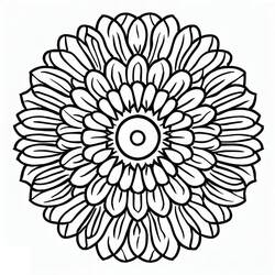 Dessin à colorier: Rosace (Mandalas) #193009 - Coloriages à Imprimer Gratuits