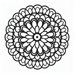 Dessin à colorier: Rosace (Mandalas) #193010 - Coloriages à Imprimer Gratuits