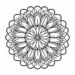Dessin à colorier: Rosace (Mandalas) #193011 - Coloriages à Imprimer Gratuits