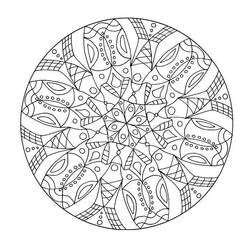 Dessin à colorier: Rosace (Mandalas) #193018 - Coloriages à Imprimer Gratuits