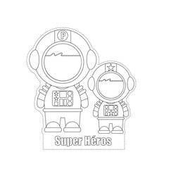 Dessin à colorier: Astronaute (Métiers et Professions) #87647 - Coloriages à Imprimer Gratuits
