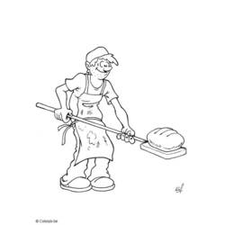 Dessin à colorier: Boulanger (Métiers et Professions) #89871 - Coloriages à Imprimer Gratuits