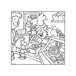 Dessin à colorier: Boulanger (Métiers et Professions) #89896 - Coloriages à Imprimer Gratuits