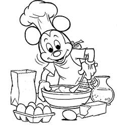 Dessin à colorier: Cuisinier / Cuisinière (Métiers et Professions) #91766 - Coloriages à Imprimer
