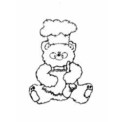 Dessin à colorier: Cuisinier / Cuisinière (Métiers et Professions) #91788 - Coloriages à Imprimer