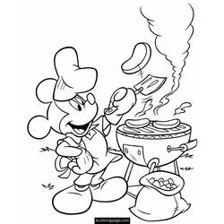 Dessin à colorier: Cuisinier / Cuisinière (Métiers et Professions) #91849 - Coloriages à Imprimer