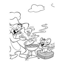 Dessin à colorier: Cuisinier / Cuisinière (Métiers et Professions) #91855 - Coloriages à Imprimer Gratuits