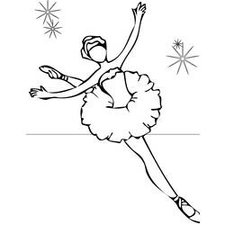 Dessin à colorier: Danseur / Danseuse (Métiers et Professions) #92117 - Coloriages à Imprimer