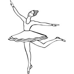 Dessin à colorier: Danseur / Danseuse (Métiers et Professions) #92132 - Coloriages à imprimer