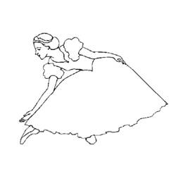 Dessin à colorier: Danseur / Danseuse (Métiers et Professions) #92170 - Coloriages à Imprimer Gratuits