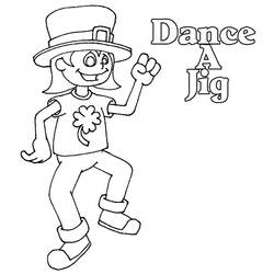 Dessin à colorier: Danseur / Danseuse (Métiers et Professions) #92261 - Coloriages à Imprimer Gratuits