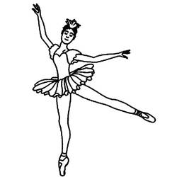 Dessin à colorier: Danseur / Danseuse (Métiers et Professions) #92360 - Coloriages à Imprimer Gratuits