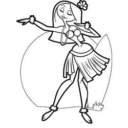 Dessin à colorier: Danseur / Danseuse (Métiers et Professions) #92365 - Coloriages à Imprimer Gratuits