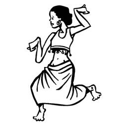 Dessin à colorier: Danseur / Danseuse (Métiers et Professions) #92390 - Coloriages à Imprimer Gratuits
