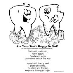 Dessin à colorier: Dentiste (Métiers et Professions) #92831 - Coloriages à Imprimer