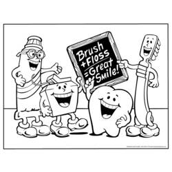 Dessin à colorier: Dentiste (Métiers et Professions) #92842 - Coloriages à Imprimer