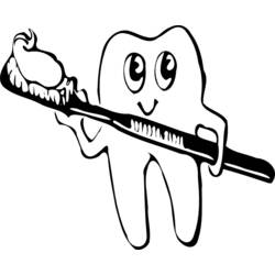 Dessin à colorier: Dentiste (Métiers et Professions) #93145 - Coloriages à Imprimer Gratuits