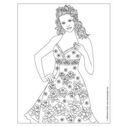 Dessin à colorier: Mannequin (Métiers et Professions) #101426 - Coloriages à imprimer