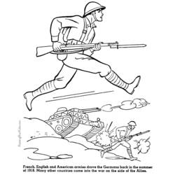 Dessin à colorier: Militaire (Métiers et Professions) #102306 - Coloriages à Imprimer Gratuits