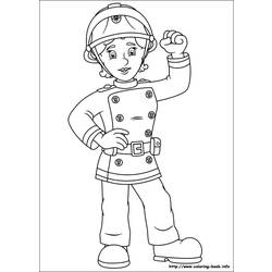Dessin à colorier: Pompier (Métiers et Professions) #105650 - Coloriages à Imprimer Gratuits