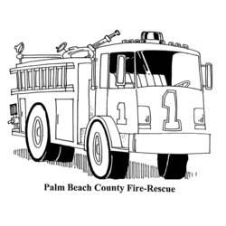 Dessin à colorier: Pompier (Métiers et Professions) #105788 - Coloriages à Imprimer Gratuits